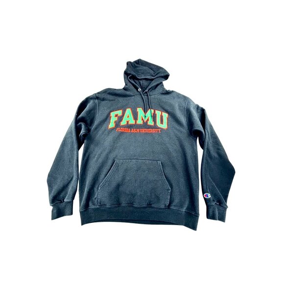 FAMU Florida A&M University Hoodie Black Rattlers Kangaroo Pocket - Picture 1 of 6